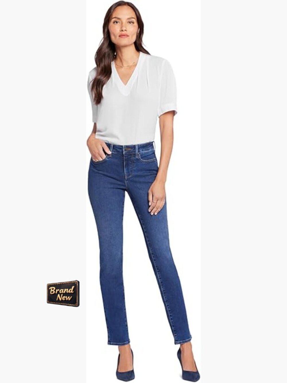Slim Fit Jeans with Lift Tuck Technology High Rise